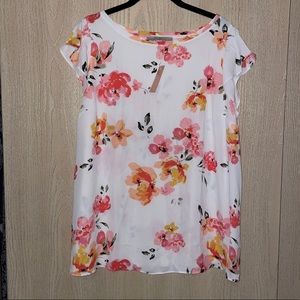 NWT Loft Plus Floral Top